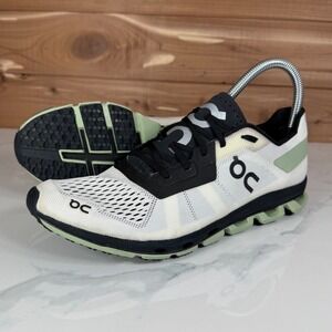 On Cloudflash Women's Running Shoes White Black Sneakers size 8